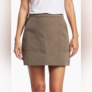 THEORY Stitched Pocket A-Line Skirt